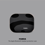 斯幻柯適用airpods4保護殼蘋(píng)果耳機套四代airpods硅膠四代外殼airpods4盒airpods4保護套-熊貓款-黑