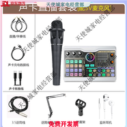 電容麥克風(fēng)直播臺式電腦游戲語(yǔ)音主播K歌喊麥創(chuàng  )新5.1聊天話(huà)筒 【5V款式話(huà)筒】P300聲卡套裝 【需換顏色請聯(lián)系