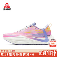 匹克態(tài)極二次呼吸2.0全能競訓(xùn)透氣跑鞋男緩震專業(yè)緩震支撐碳板運動鞋 極光(紫花紗)-女 38