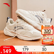 安踏小老爹休閑鞋男鞋秋季革面舒適緩震厚底增高軟底鞋子男跑步運動(dòng)鞋