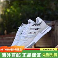 阿迪達斯 （adidas）超軟春秋網(wǎng)面三葉草ZX500 悟空爆米花軟彈男女軟底透氣輕盈慢跑鞋 鋼印灰白 36