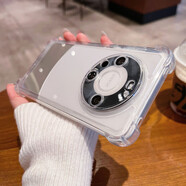 其他家華為mate60pro手機(jī)保護(hù)殼帶鏡頭膜mate7m40透明mt50e矽膠p7 【全透明】四角加厚氣囊防摔 帶鏡頭膜 高透不發(fā)黃 華為 p50 pro