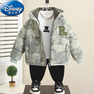 迪士尼（Disney）男童冬裝棉服2025秋冬季新款兒童羽絨棉衣寶寶加厚夾棉外套潮 圖片色 【實體專柜 商場品質(zhì)】 90 cm 【建議身高81-90cm】
