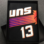 杜西哲（DUXIZHE）刺繡太陽(yáng)隊納什球衣13號復古網(wǎng)眼34號巴克利籃球服球褲背心男女 納什黑色上衣 xl