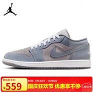 耐克NIKE男子休閑鞋喬丹AJ1 JORDAN 1低幫運(yùn)動(dòng)鞋HF3148-011藍(lán)灰44