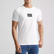 CALVIN KLEIN JEANS經(jīng)典CK短袖T恤男裝夏季大LOGO印花休閑上衣同款白色透氣體恤 白色(收藏后拍下優(yōu)先發(fā)貨) S 建議100~115斤左右