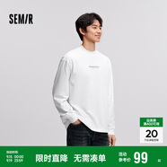 森馬長(zhǎng)袖T恤男冬季小高領(lǐng)打底衫印花內(nèi)搭101724101101