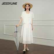 Jessy line吊帶連衣裙 422111037 米白 S