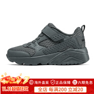 斯凱奇（Skechers）UNO系列糖果兒童黑色休閑鞋男女童跑步運(yùn)動(dòng)小白鞋 炭灰色_CHAR 34