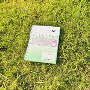 PUKKA PAD外單pukkapad   A5彩色內頁(yè)橫線(xiàn) 線(xiàn)本帶可撕線(xiàn) 線(xiàn)80g紙張100張/本 綠色