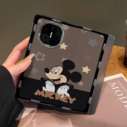 覺(jué)予華為matex5手機殼新款皮套matex6米奇頭像折疊屏創(chuàng  )意小眾防摔情侶翻蓋保護套X3典藏版動(dòng)漫美XT女款 黑色星星米奇全包翻蓋皮套 華為 Mate X5 典藏版