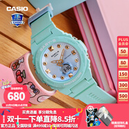 卡西歐（CASIO）【送禮物】女手表BABYG多彩夏日BGA-320海洋系運動(dòng)學(xué)生電子表 BGA-320-3APR夏日海洋藍