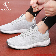 喬丹運動(dòng)鞋男鞋軟底跑步鞋2025秋冬季新款黑色輕便皮面防水休閑鞋子男 0245淺灰/巖石灰【網(wǎng)面】 39