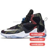 耐克（NIKE）Lebron13詹姆斯舒適減震支撐高幫籃球鞋男款黑色2016年版 45.5