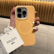 OPPO[原裝品質]果凍液態(tài)硅膠磁吸殼適用蘋果15promax手機殼純色小眾創(chuàng) 果凍液態(tài)硅膠殼【帶磁吸】橙色 iPhone 16 Pro Max
