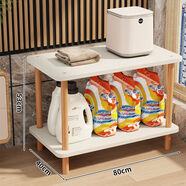 何健弓小洗衣機置物架衛生間收納儲物架陽(yáng)臺落地墊高架迷你滾筒放 暖白色80-40-53