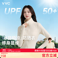 VVC成毅同款防曬衣502UV女小蠻腰防曬服防紫外線立領(lǐng)透氣外套ZT 煙白色 M 【85-105斤】