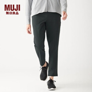 無(wú)印良品 MUJI 女式 橫豎彈力 雙層織 輕便錐形褲 29AE295 黑色 M