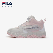 FILA KIDS斐樂童鞋兒童板鞋冬季款男大童旋鈕休閑鞋運(yùn)動鞋子 丁香灰_淡紫丁香-LP 36 _內(nèi)長22.5cm