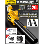 萬牛充電式鼓風機強力吹風機大功率工業(yè)除塵器暴風槍鋰電吹樹葉機吹雪 30級風力無刷颶風續(xù)航款9999TV終