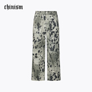 CHINISM【一件99/兩件179】CH赤塵 潮牌合集男裝自選福袋詳情頁(yè)領(lǐng)優(yōu)惠券 迷彩直筒褲  墨綠色（原價(jià)599） M