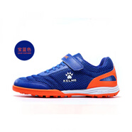 卡爾美兒童成人足球鞋魔術(shù)貼碎釘TF訓練鞋運動(dòng)鞋 跑步鞋68833134 6873003寶藍 28