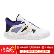 迪卡儂（DECATHLON）兒童籃球鞋NBA湖人籃球鞋體育學(xué)校訓(xùn)練運(yùn)動(dòng)鞋IVO3 洛杉磯湖人-白色 34