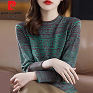 皮爾卡丹（pierre cardin）德絨打底衫女內(nèi)搭秋冬2025年新款長(zhǎng)袖上衣中年媽媽加絨半高領(lǐng)t恤 灰綠色 加厚德絨 M 適合95-115斤