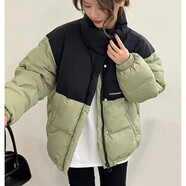 莫代爾棉衣女短款2025年冬季新款棉服寬松百搭加厚面包服小個(gè)子棉襖外套 軍綠色 M 建議115-130斤左右