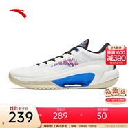 安踏（ANTA）【三分雨LITE V2】籃球鞋男耐磨防滑透氣專業(yè)實戰(zhàn)低幫運動鞋 紙莎白/黑-4 39 (男6.5碼)