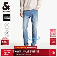 杰克·瓊斯（JACK&JONES）男裝秋冬季牛仔褲男彈力修身褲子男百搭男褲休閑男士牛仔褲四季款 119牛仔藍 第二批預售10月31日發(fā)貨 33 180 W33/L32