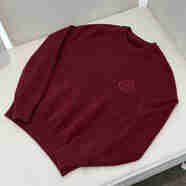 SEASON MARK秋季上新純色刺繡長(cháng)袖時(shí)尚親膚休閑百搭保暖情侶款長(cháng)袖 胭脂紅 L