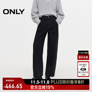 ONLY2025秋季新款高腰加絨舒適九分褲錐形褲牛仔褲女|125449006 H11 黑色水洗 XL XL標(biāo)準(zhǔn)褲長(zhǎng)