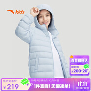 安踏兒童羽絨服男女大童小童2024冬季加絨保暖輕薄羽絨外套A72447907