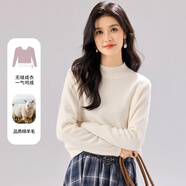 金菊【特價(jià)款】多色羊毛衫秋冬保暖半高領(lǐng)基礎打底套頭針織衫毛衣女裝