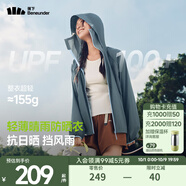蕉下（beneunder）防曬衣女士防紫外線(xiàn)輕薄夾克防曬服披肩外套原紗防曬TS402情人節 新款-深藍灰 L