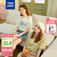 唐獅（TonLion）2025短袖T恤女半袖體恤chic寬松上衣
