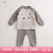 marcjanie馬克珍妮春秋裝男女童兒童保暖內(nèi)衣套裝 嬰兒寶寶家居服71053 小熊貓【71051】 66 12M