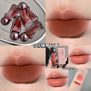 GEGE BEAR正品柔紗藝術(shù)唇泥霧面柔霧啞光絲絨唇釉高顏值嘟嘟肉感學(xué)生口紅 01#蜜桃烏龍+04#榛果紅粟