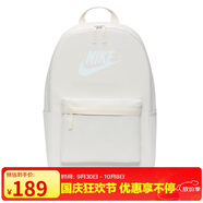 耐克NIKE男女雙肩包 書包  HERITAGE  休閑包DC4244-104白 均碼