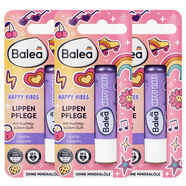 芭樂(lè )雅（Balea）潤唇膏修護唇炎德國進(jìn)口唇膏男女士保濕滋潤防干裂脫皮 快樂(lè )時(shí)光兒童潤唇膏4.8g*3