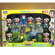 迪拉寶葫蘆娃玩具套裝7個(gè)葫蘆娃公仔帶妖怪組合葫蘆兄弟可變形玩具 七個(gè)葫蘆娃可變形+爺爺+妖怪