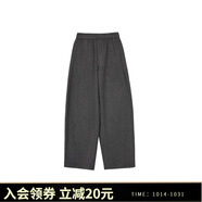 KEIGAN開間/澳洲針織羊毛溫暖顯瘦直筒褲 口碑過冬神褲易打理香蕉奶奶褲 鉛筆花灰(春季版) XS 32