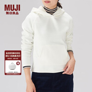 無(wú)印良品 MUJI 女式 針織抓絨 連帽衫 W8AB131 米白色 M