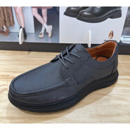 暇步士（Hush Puppies）2025春簡約紳士通勤男商務正裝皮鞋A3H01AM5 深灰色 38