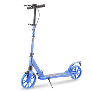 時(shí)尚頑童200#輪折疊鋁合金手剎腳剎兩用升降滑板車代步車可2024 藍(lán)色