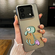 覺(jué)予適用iQOO15/13手機殼章魚(yú)哥z10turbo+/NEO9SPRO/12男女新款硅膠iQOO9/10/9情侶鐳射可愛(ài)動(dòng)漫卡通趣 黑框-渴望金錢(qián)章魚(yú)哥【軟包邊硬背板】彩銀L2258 iQOO 15