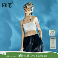 日著原創(chuàng)女裝2024修身氣質(zhì)百搭內(nèi)搭打底吊帶抹胸背心 影白 L