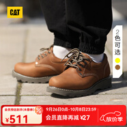 CAT卡特休閑皮鞋工裝鞋男鞋經(jīng)典款工作鞋P721418N3EMC25/18 淺棕色 40