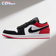 耐克（NIKE）耐克男鞋秋季新款A(yù)ir Jordan 1運(yùn)動(dòng)籃球鞋aj1低幫板鞋休閑鞋子男 IB8971-106黑紅 44.5